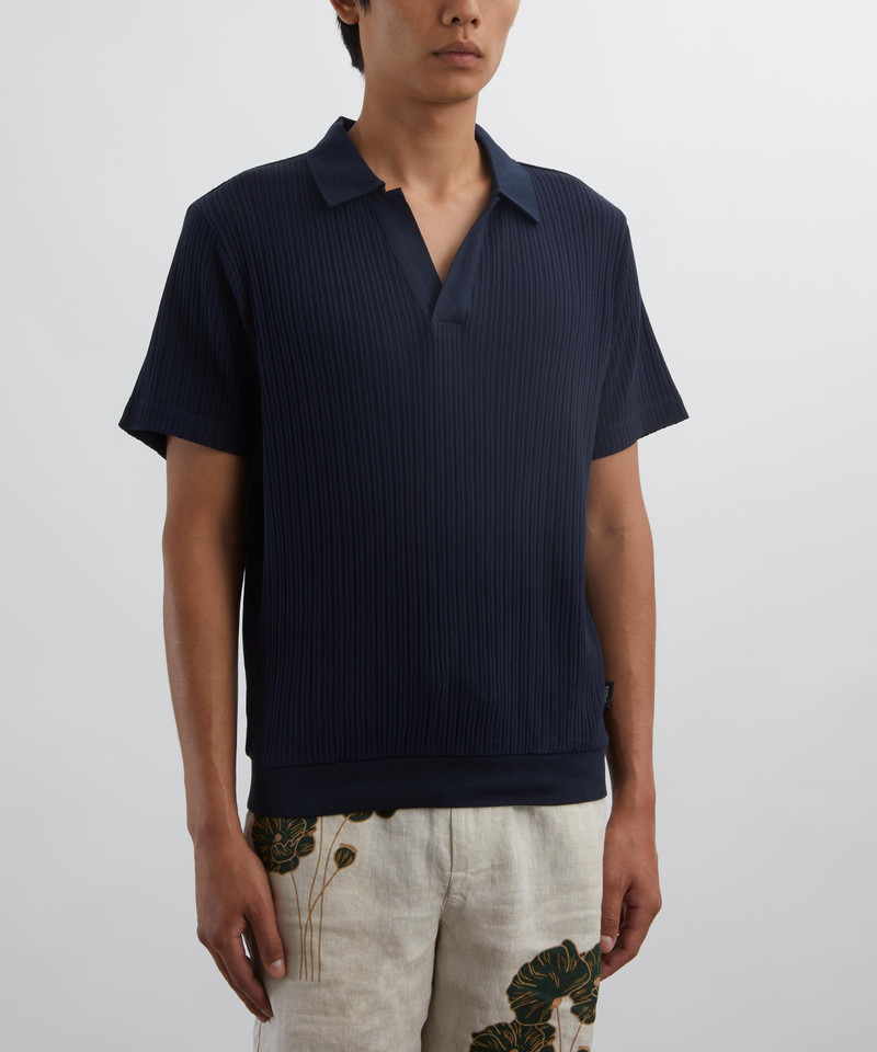 Oliver Spencer Navy Westcott Polo Shirt outlook