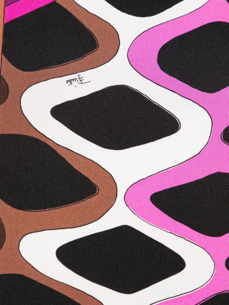 PUCCI Iride Vivara-print silk scarf outlook