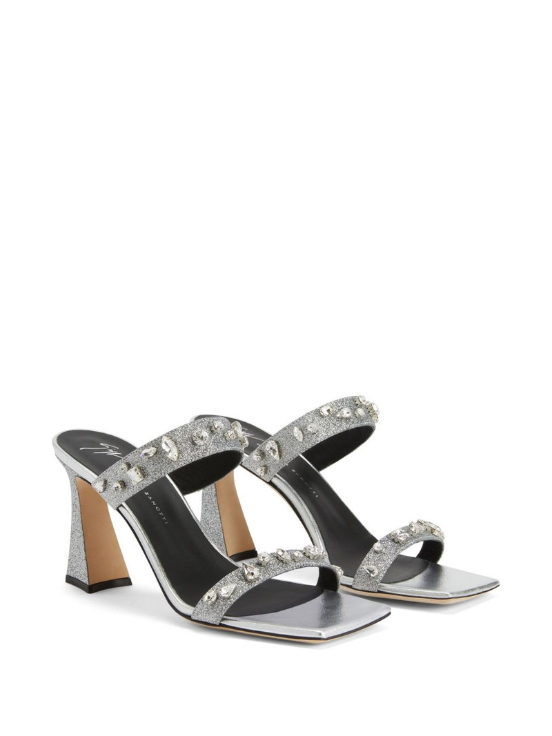 Giuseppe Zanotti Flaminia 85mm crystal-embellished sandals outlook