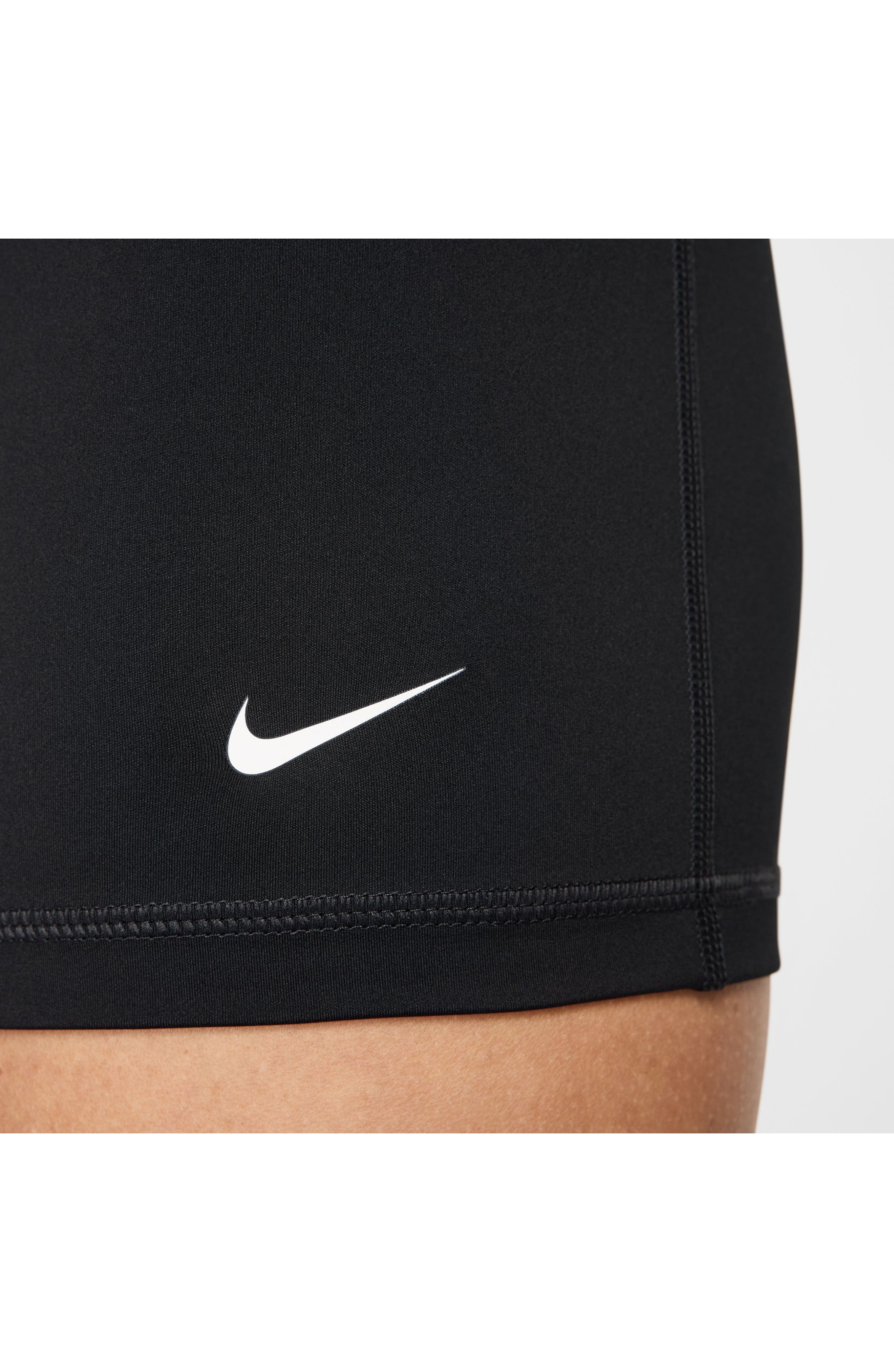 Nike Pro Sculpt High Waist Bike Shorts in Black/White at Nordstrom - 5