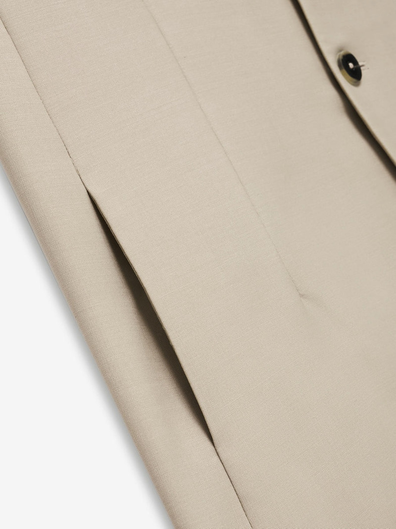 Wool Mohair Lapelless Jacket 8