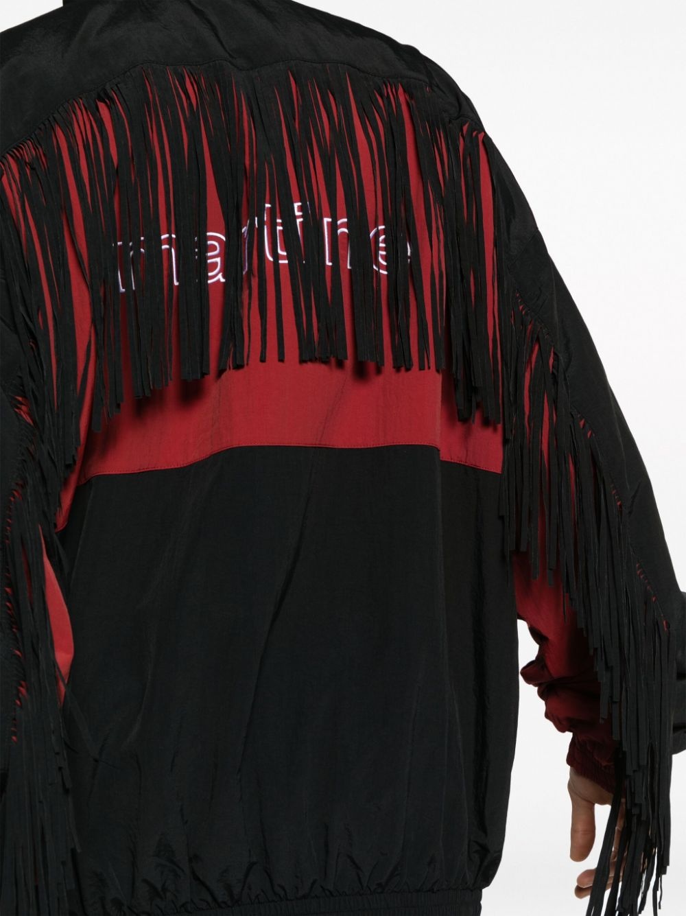 fringed track jacket - 6