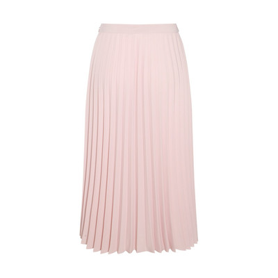 Givenchy blush pink virgin wool blend pleated skirt outlook
