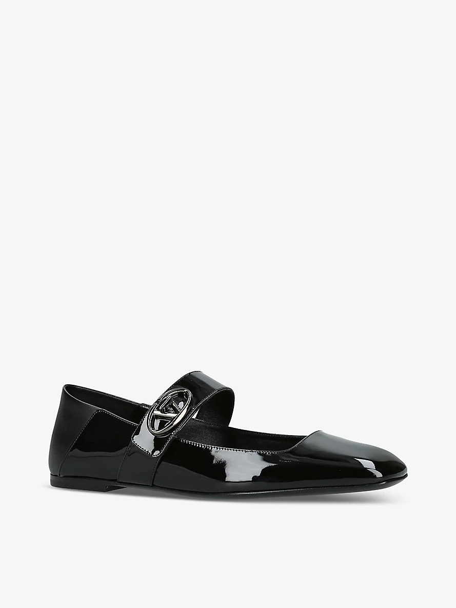 VLogo Locker patent-leather pumps - 3