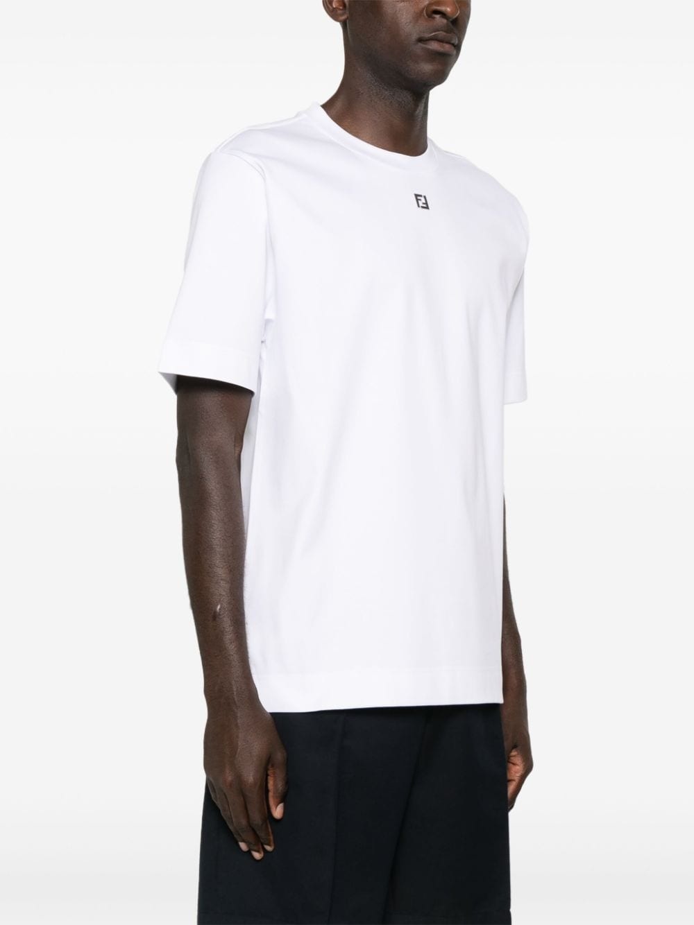 FF-plaque cotton T-shirt - 3