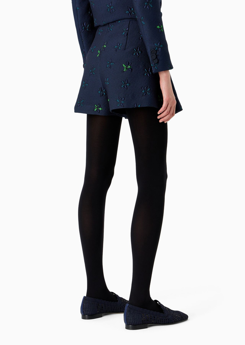 Floral jacquard shorts 3