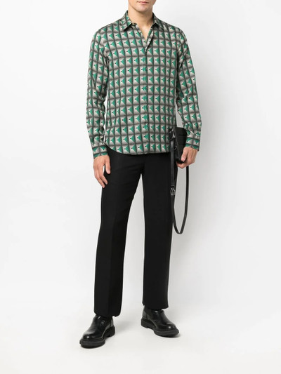 Paul Smith geometric-print lyocell shirt outlook