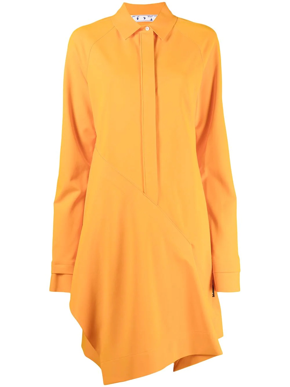 panelled shirt dress - 1