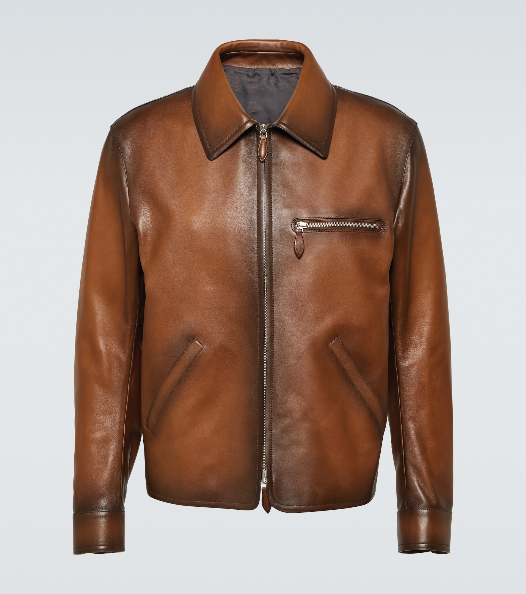 Patina 1 Jour leather blouson jacket - 1