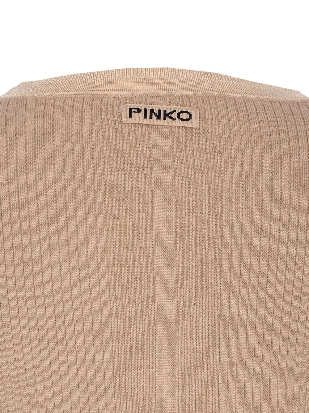 ribbed V-neck cardigan - 4