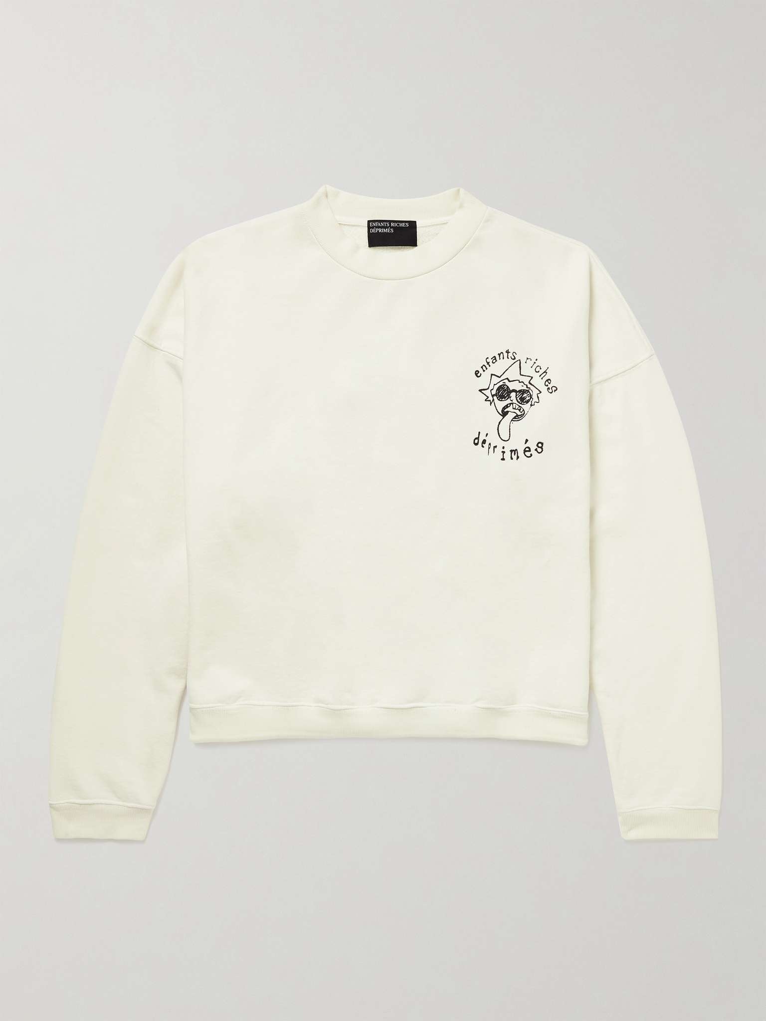 Printed Cotton-Jersey Sweatshirt - 1