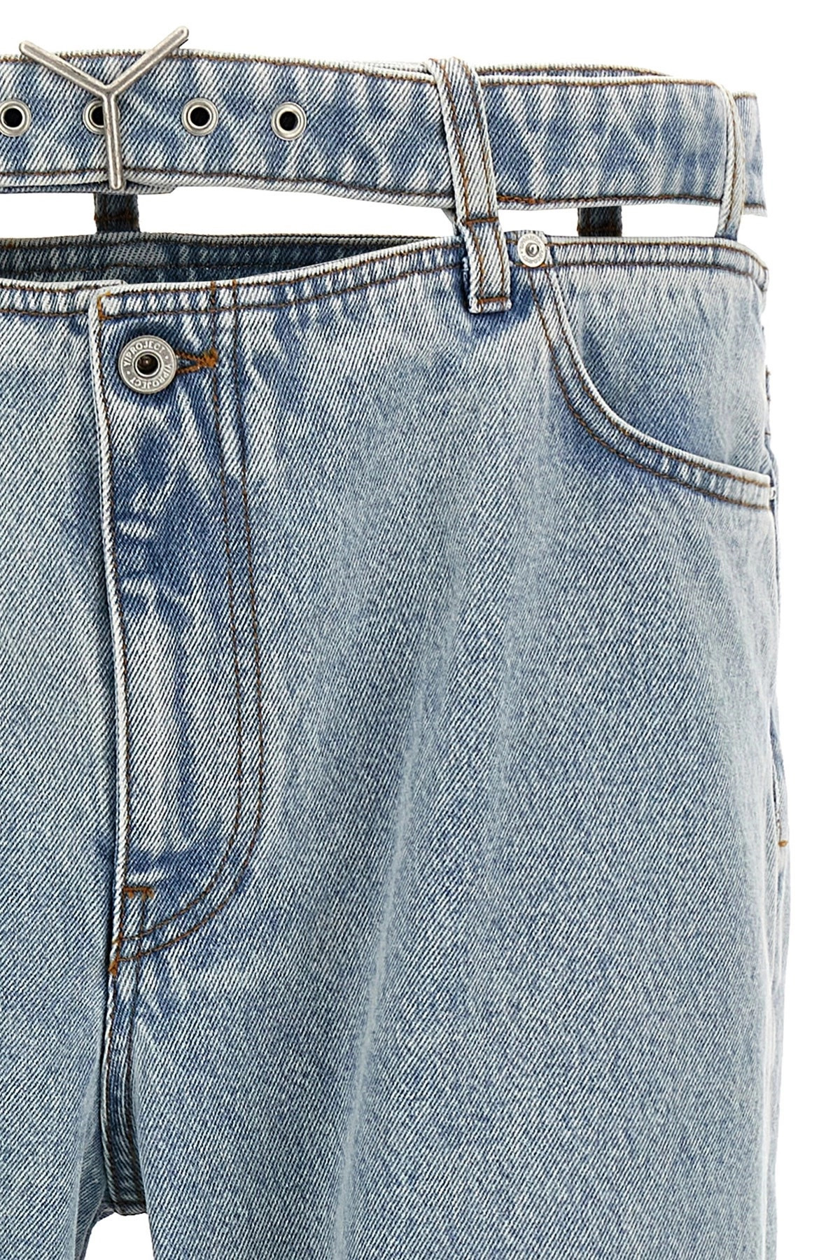 'Evergreen Y Belt' jeans - 3