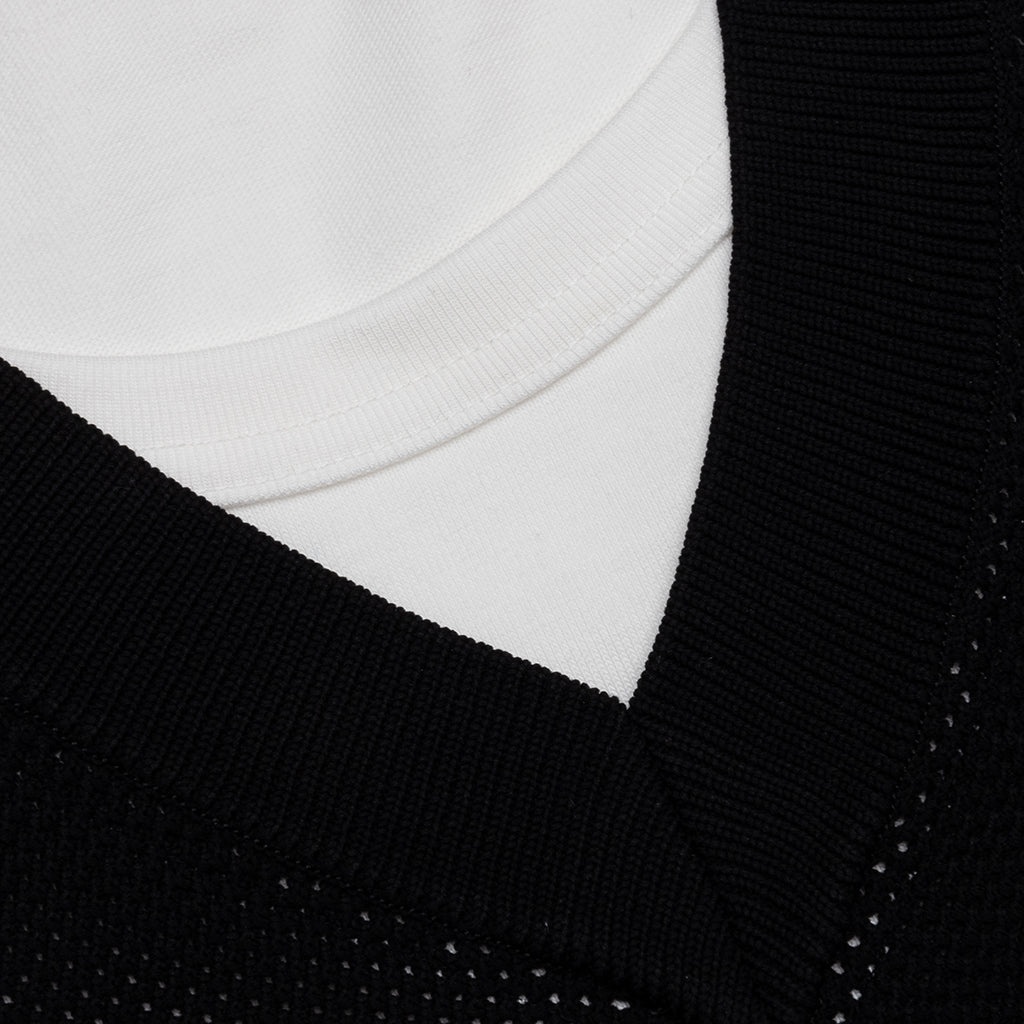 COTTON JERSEY X POLYESTER T-SHIRT - WHITE - 3