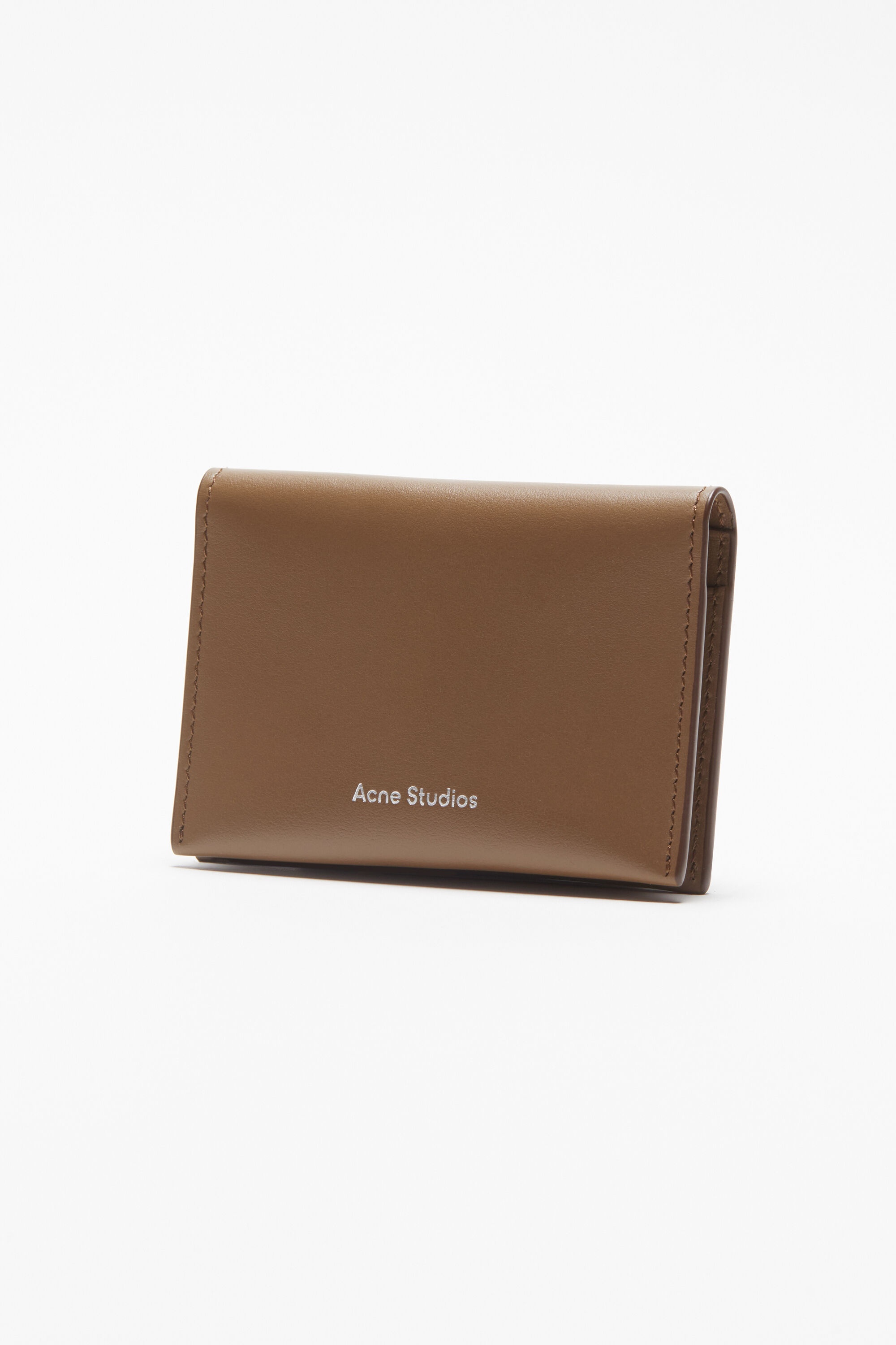 Folded card holder - Camel brown - 3