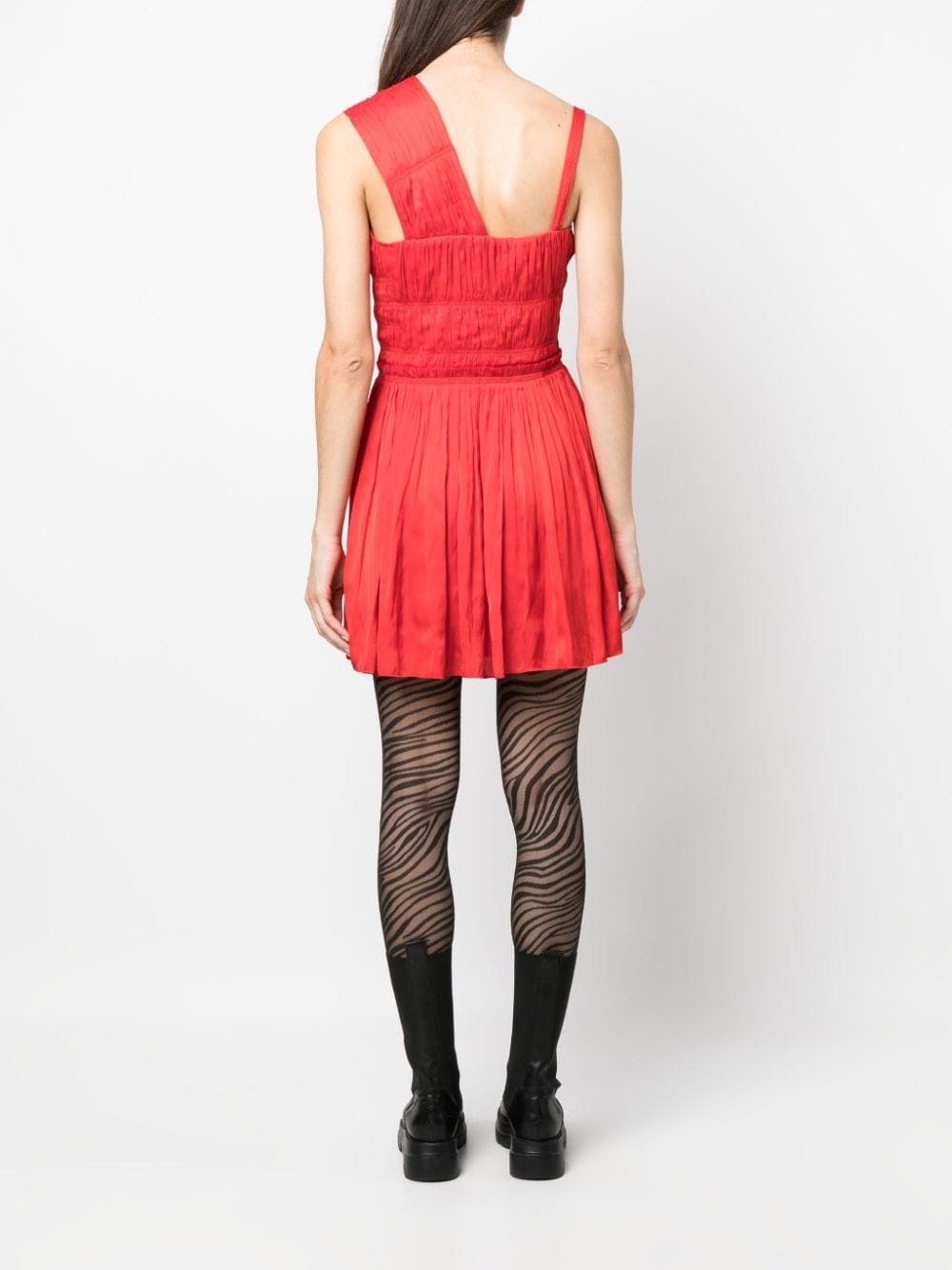 Roselie satin pleated dress - 4