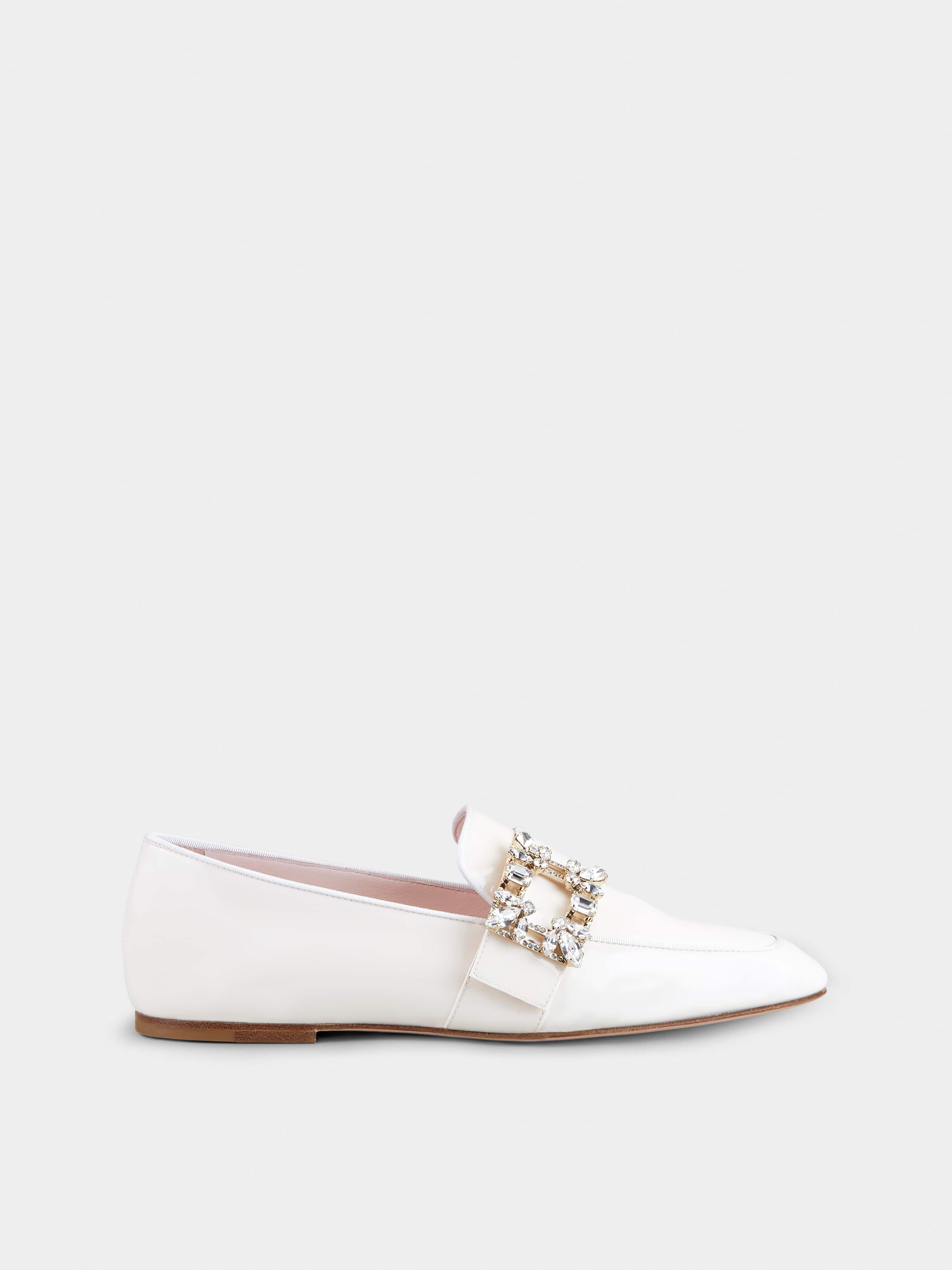 Mini Broche Vivier Buckle Loafers in Patent Leather - 1