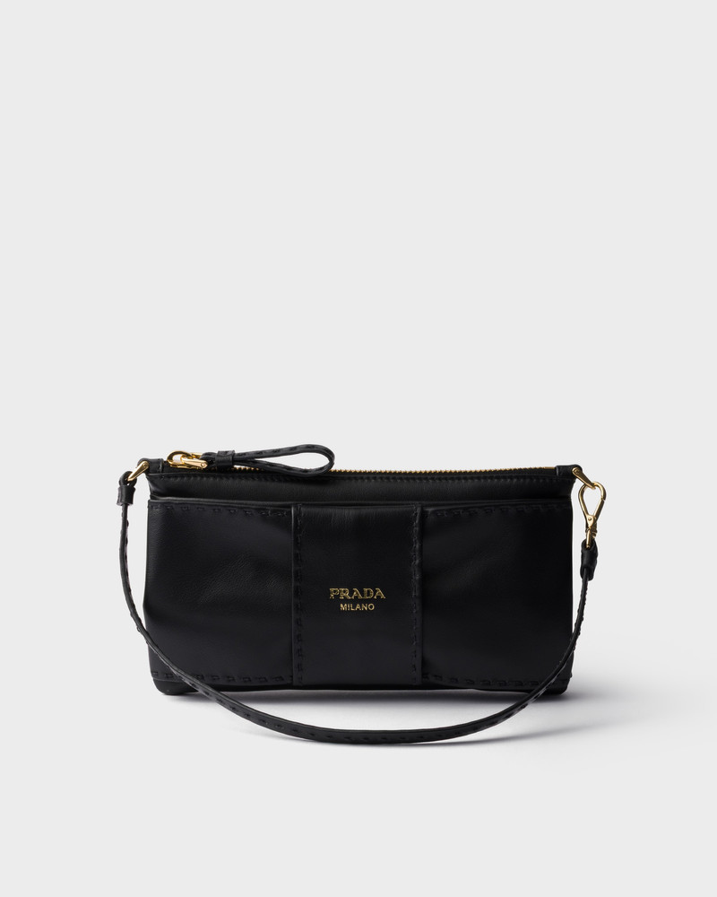 Nappa leather zipper pouch 1