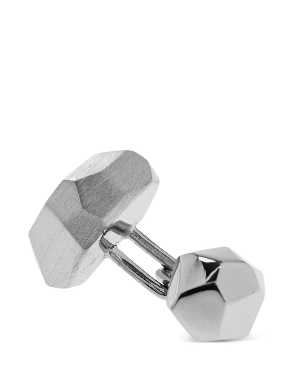 faceted-design cufflinks - 3