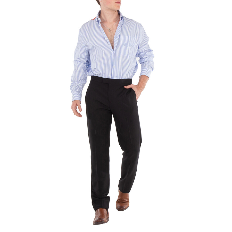 Versace Logo-Applique Tapered Trousers - 6