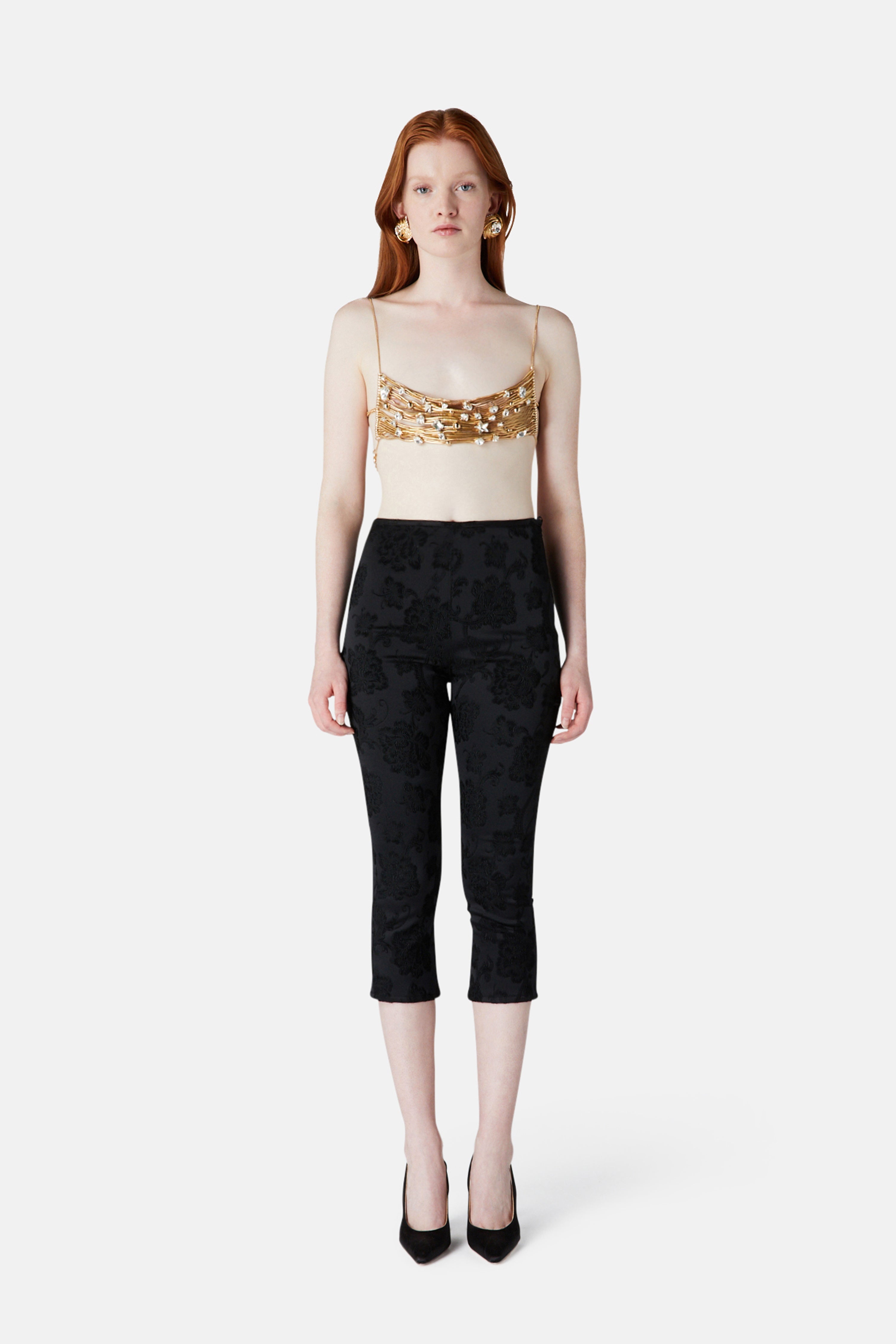 JACQUARD CAPRI PANTS - 3