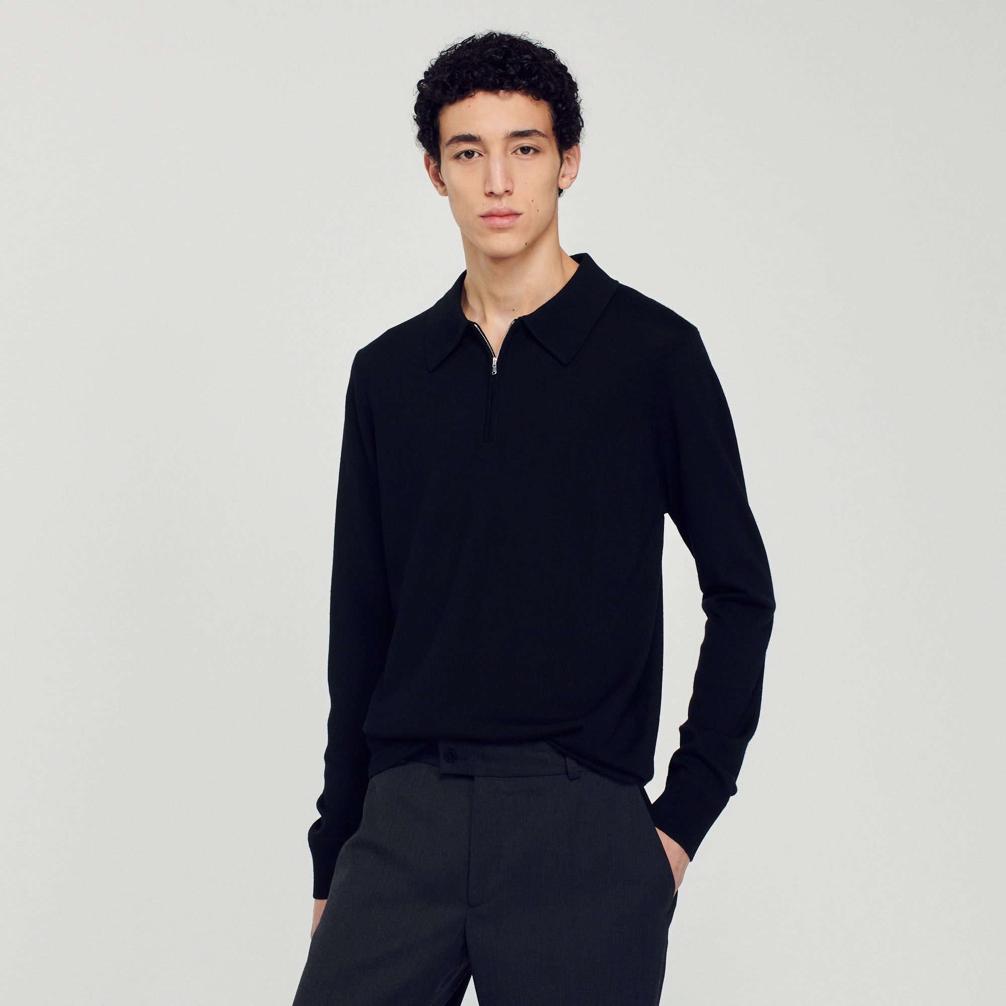 KNITTED POLO SWEATER - 4