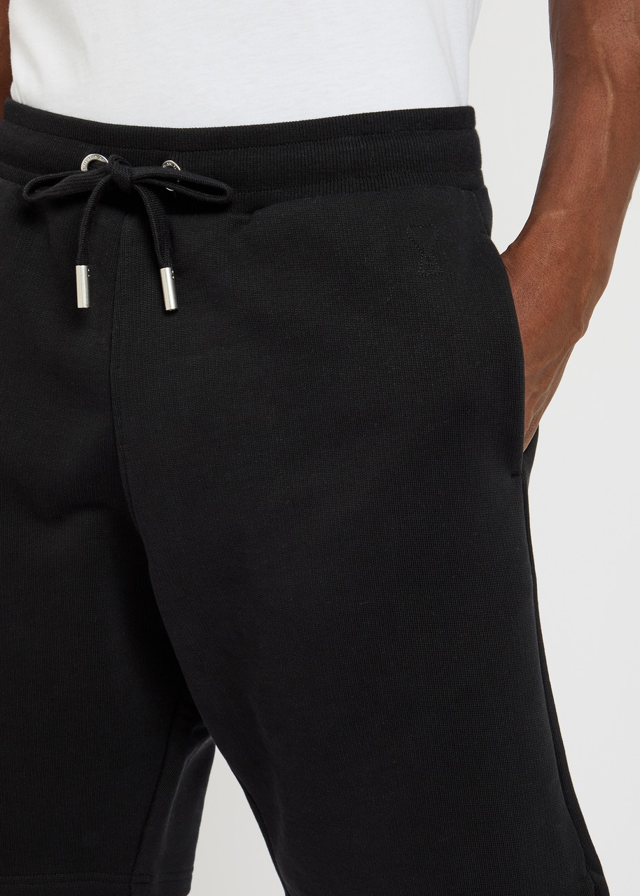 Ami Paris Logo-embossed Cotton Shorts - 5