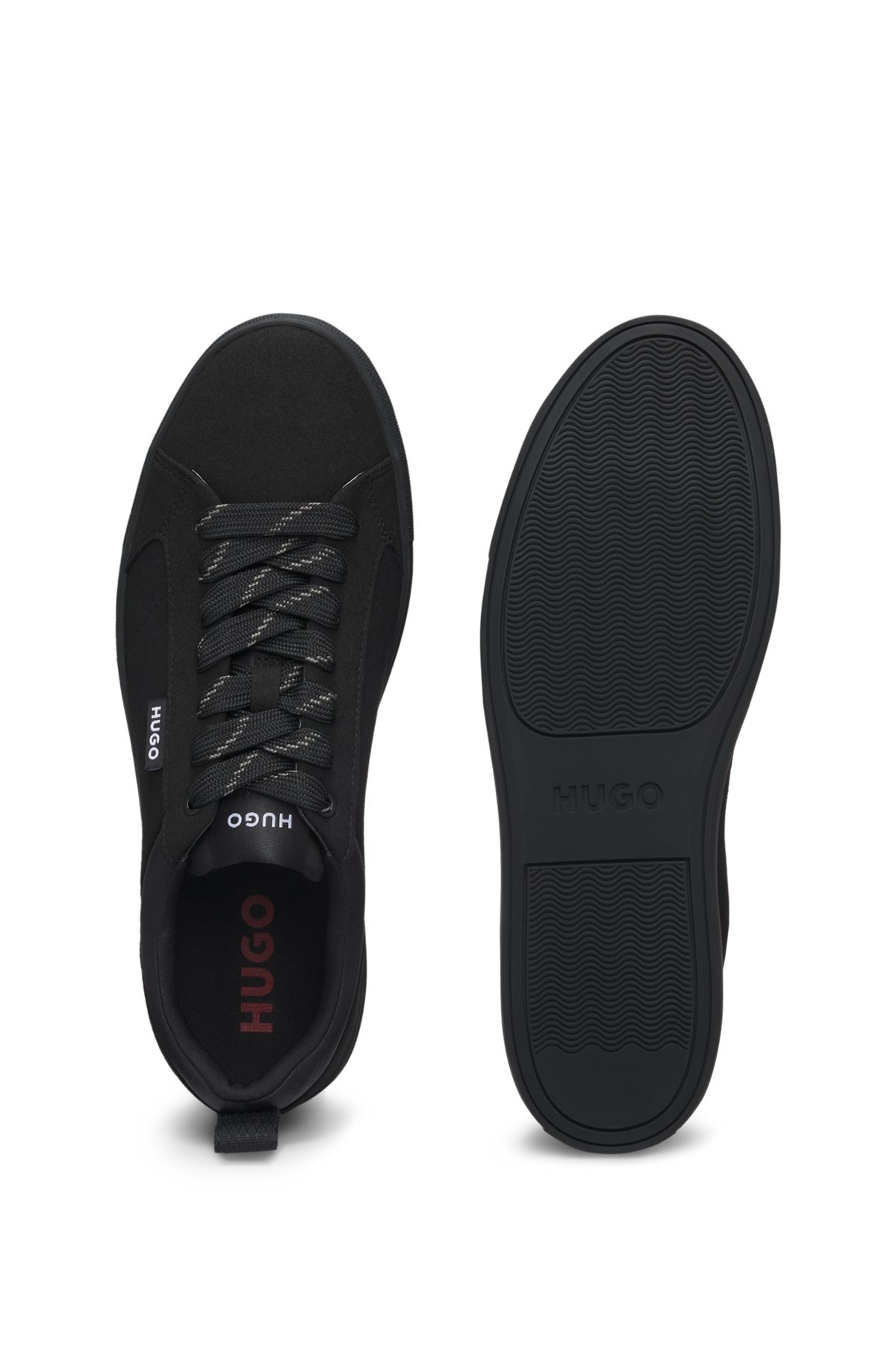 LOW-TOP TRAINERS IN FAUX SUEDE - 4