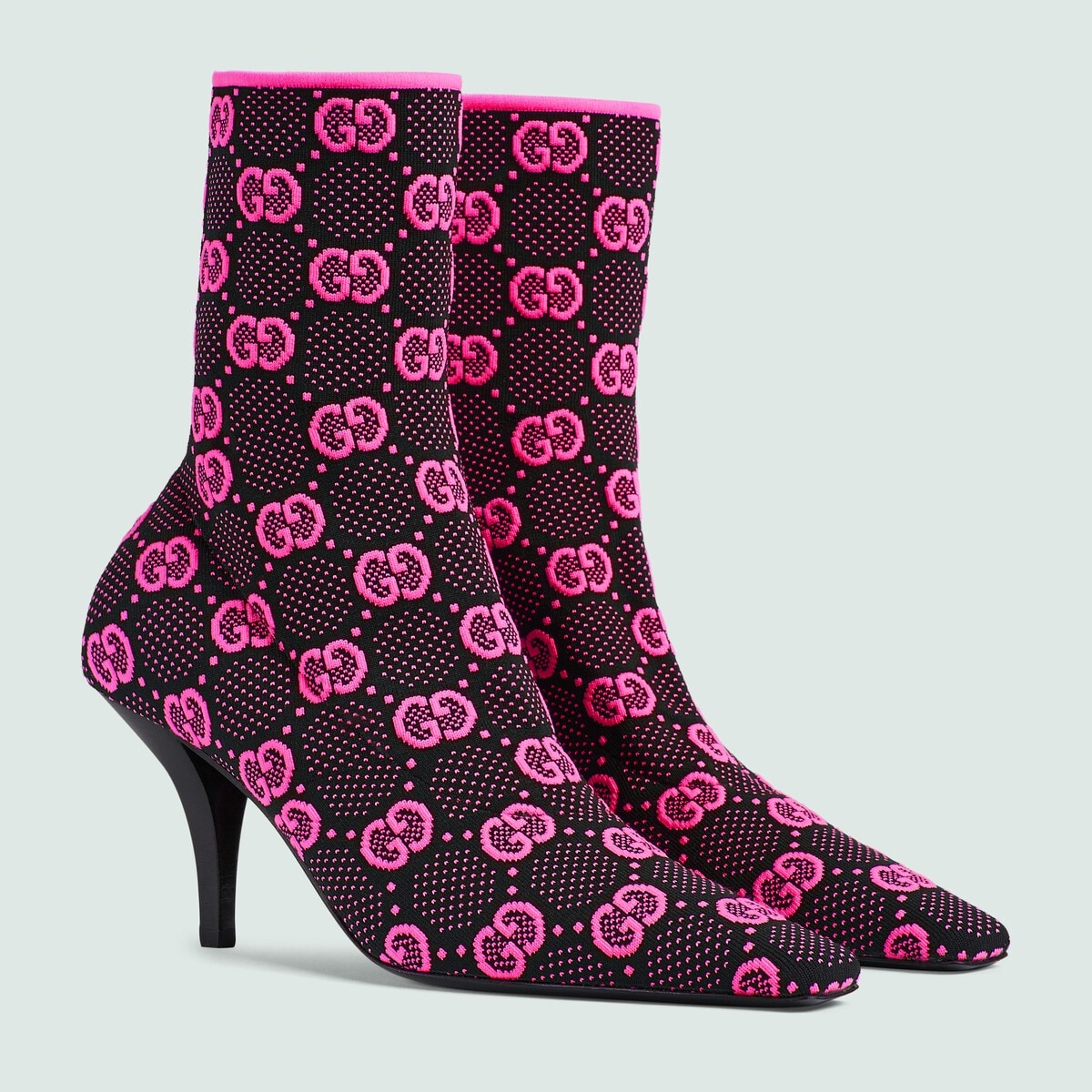 GUCCI Women's GG knit ankle boots | REVERSIBLE