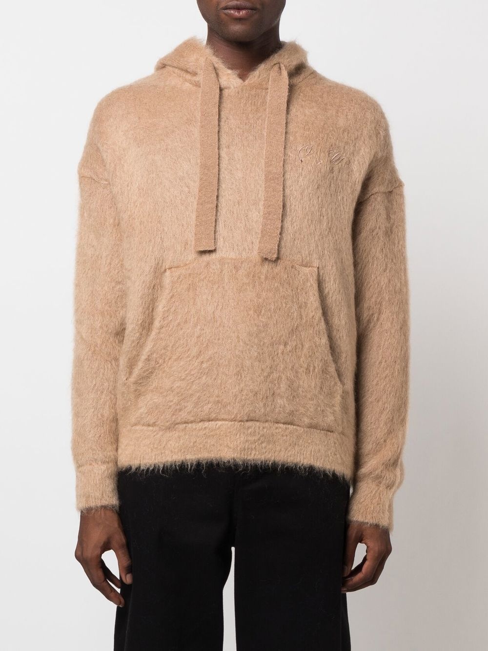 Arrows brushed drawstring hoodie - 6