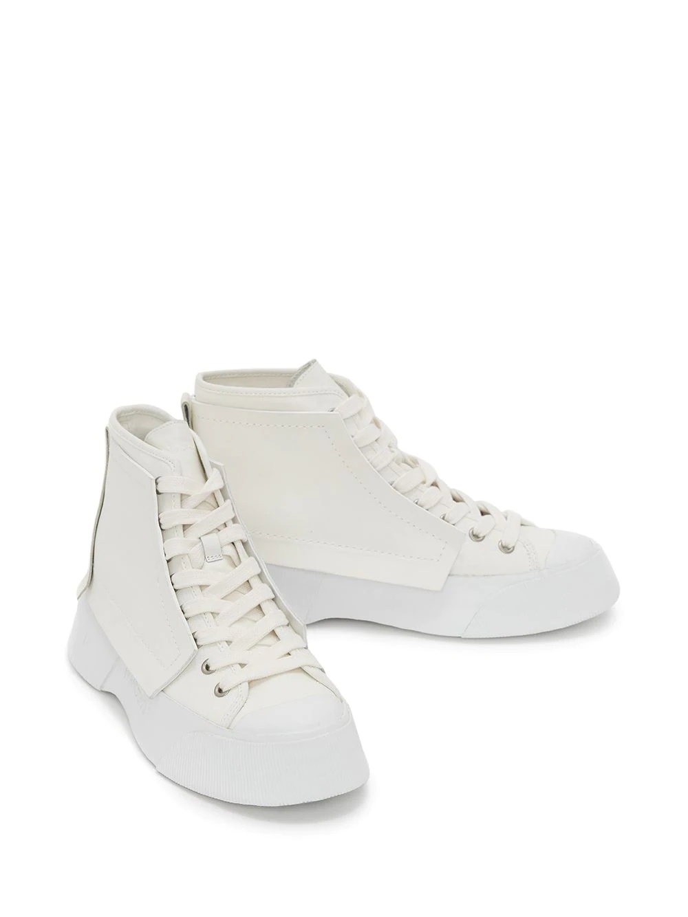 panelled high-top sneakers - 2