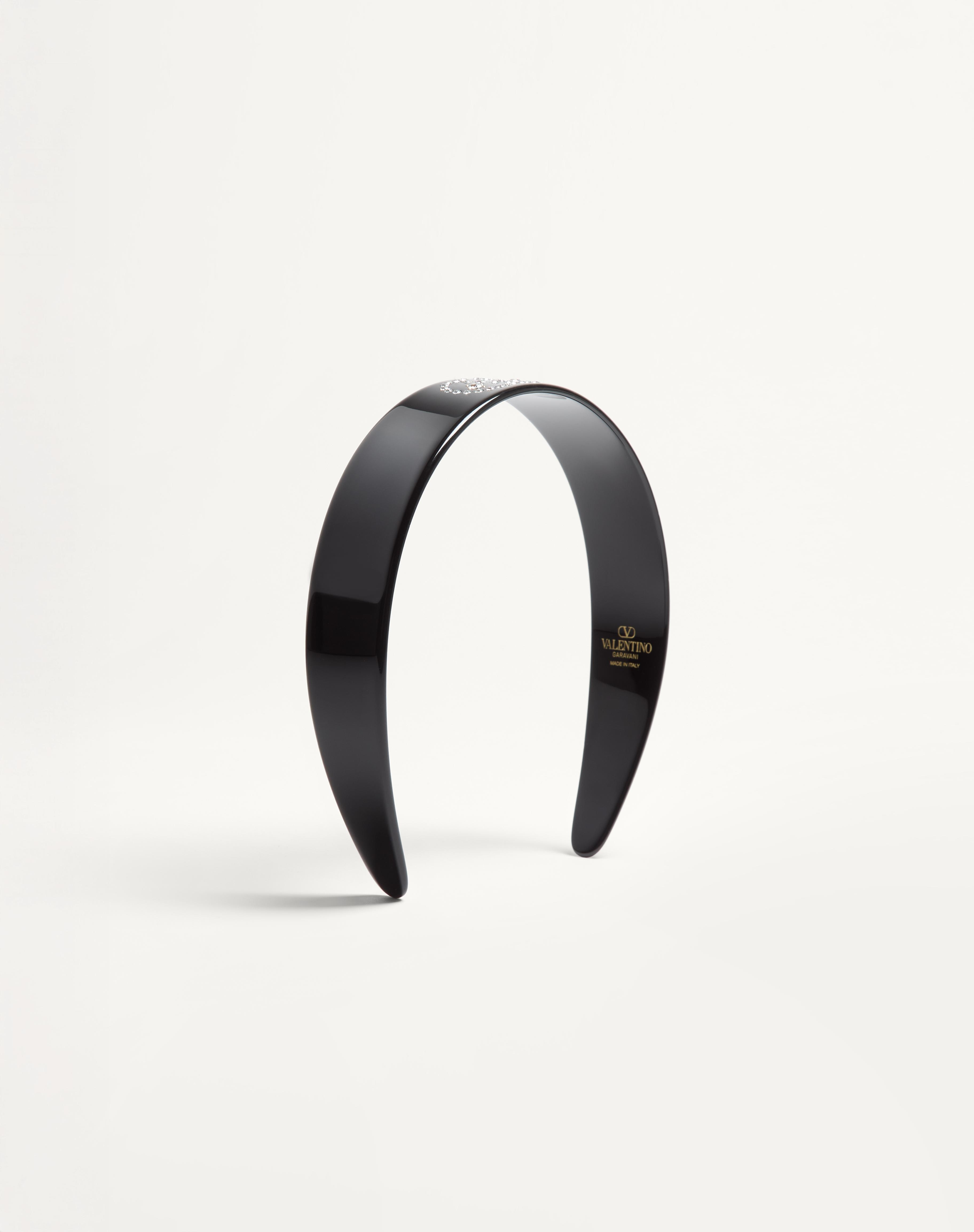 VLOGO SIGNATURE HEADBAND IN RESIN, METAL AND CRYSTALS - 1