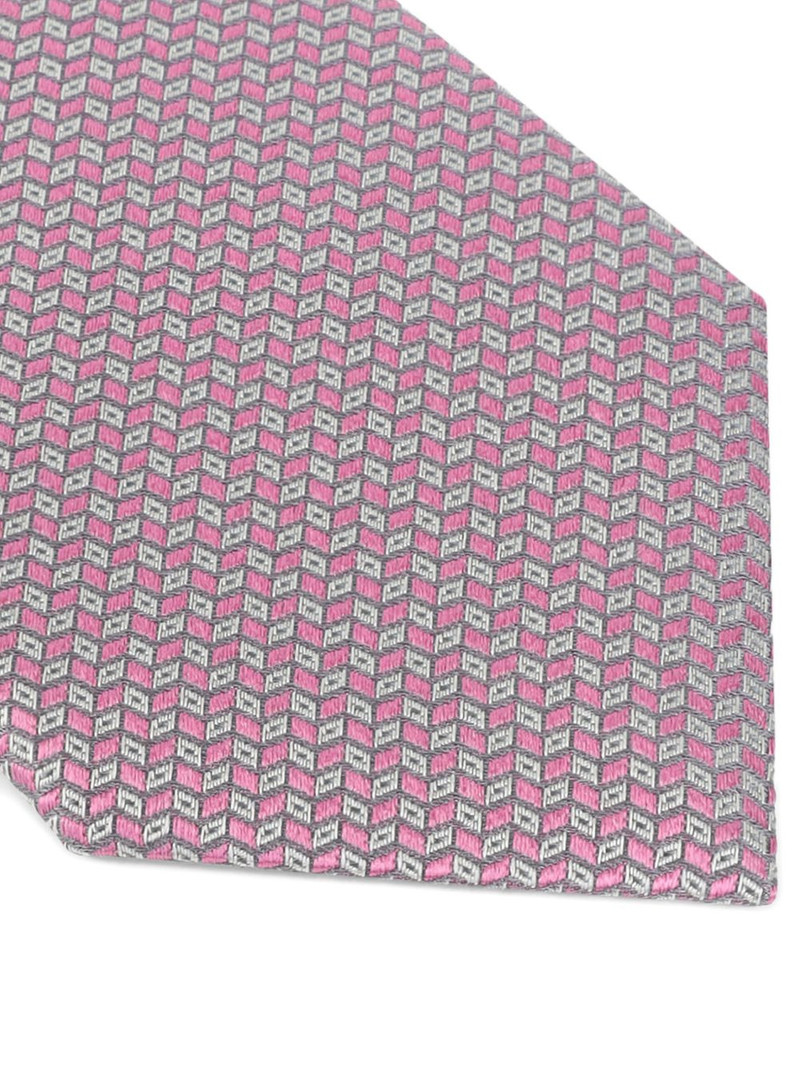 GIORGIO ARMANI geometric-pattern tie outlook
