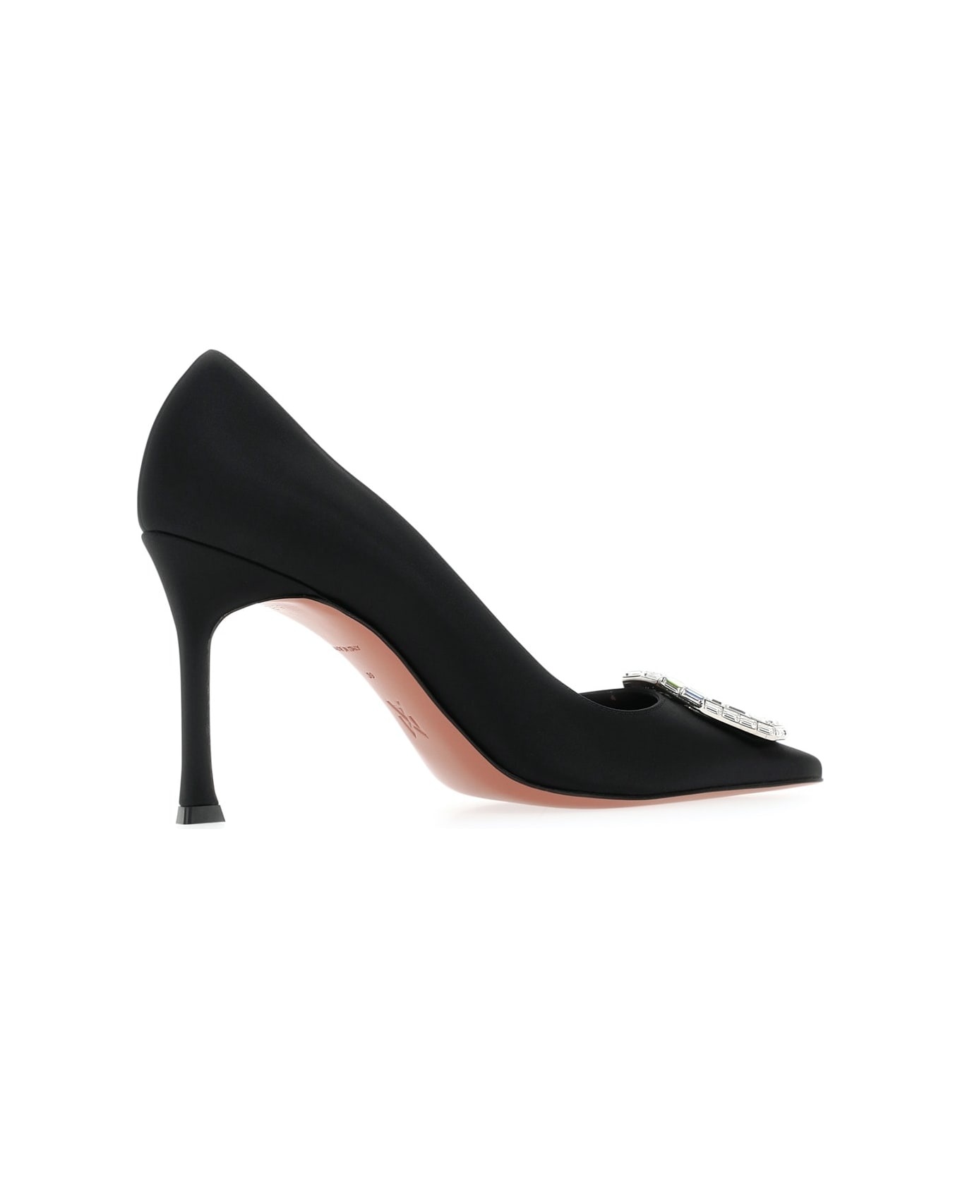 Camelia Pump 90 Satin Black White - 3