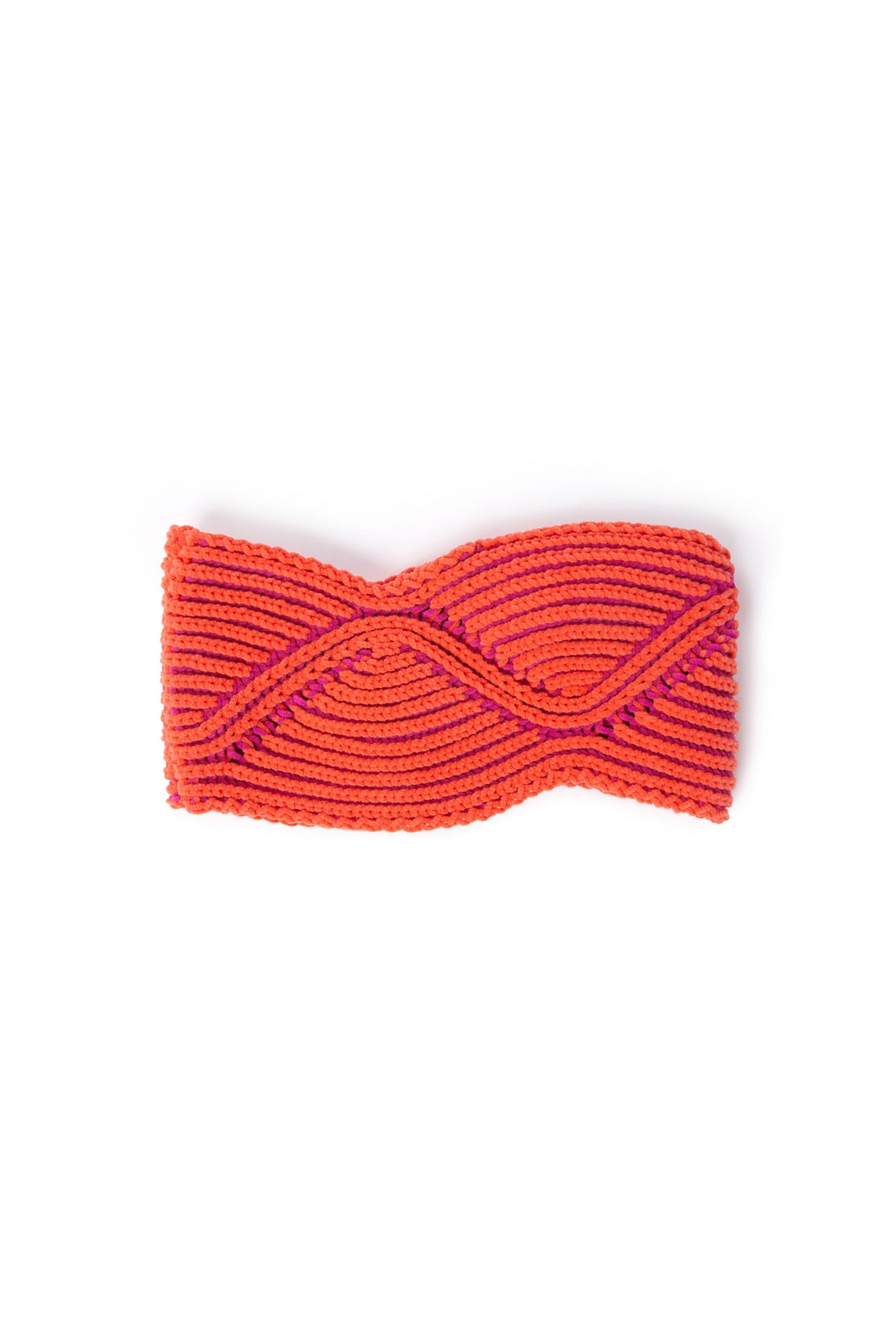 CINIGLIA HEADBAND / coral & magenta - 1