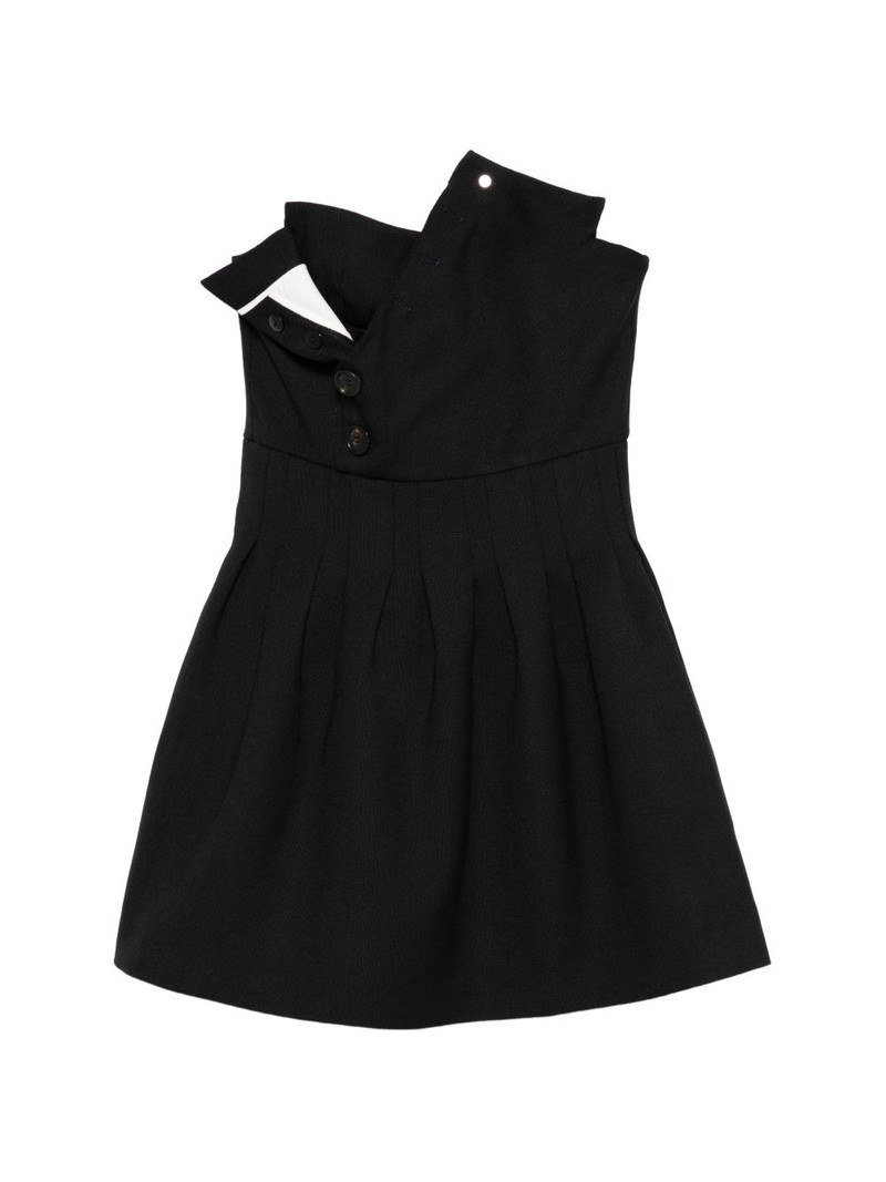 button-detail mini dress 1