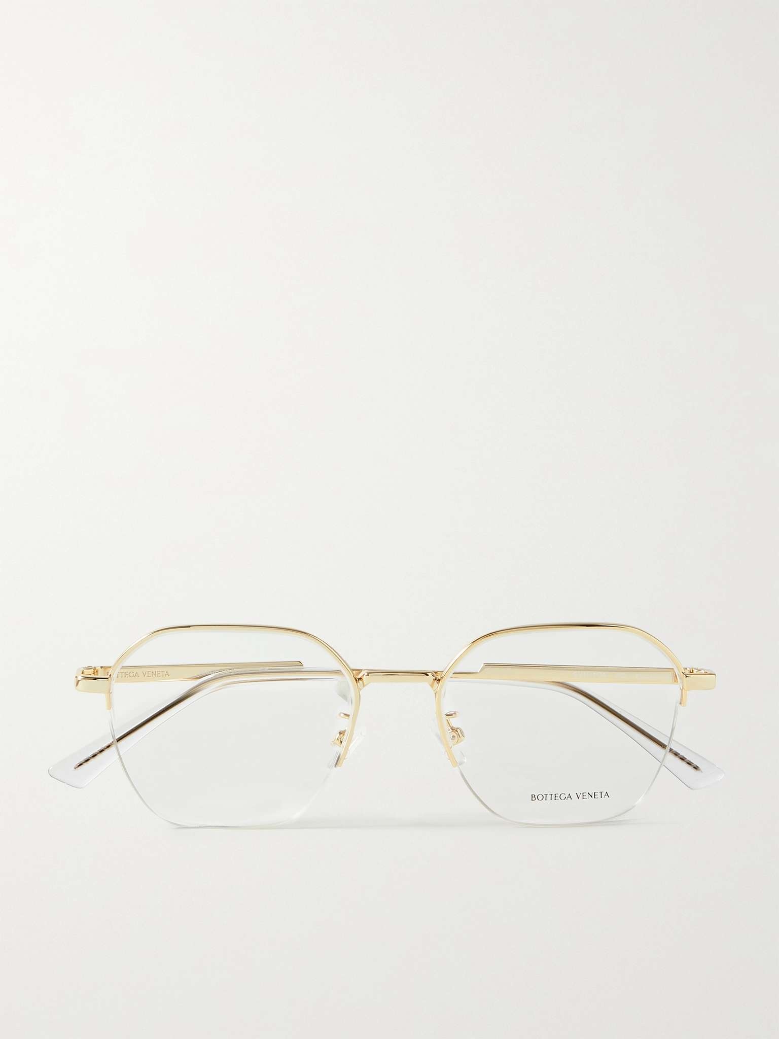 Round-Frame Gold-Tone Optical Glasses - 4