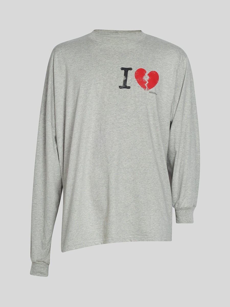 I Suffer Long Sleeve Light Grey - 1