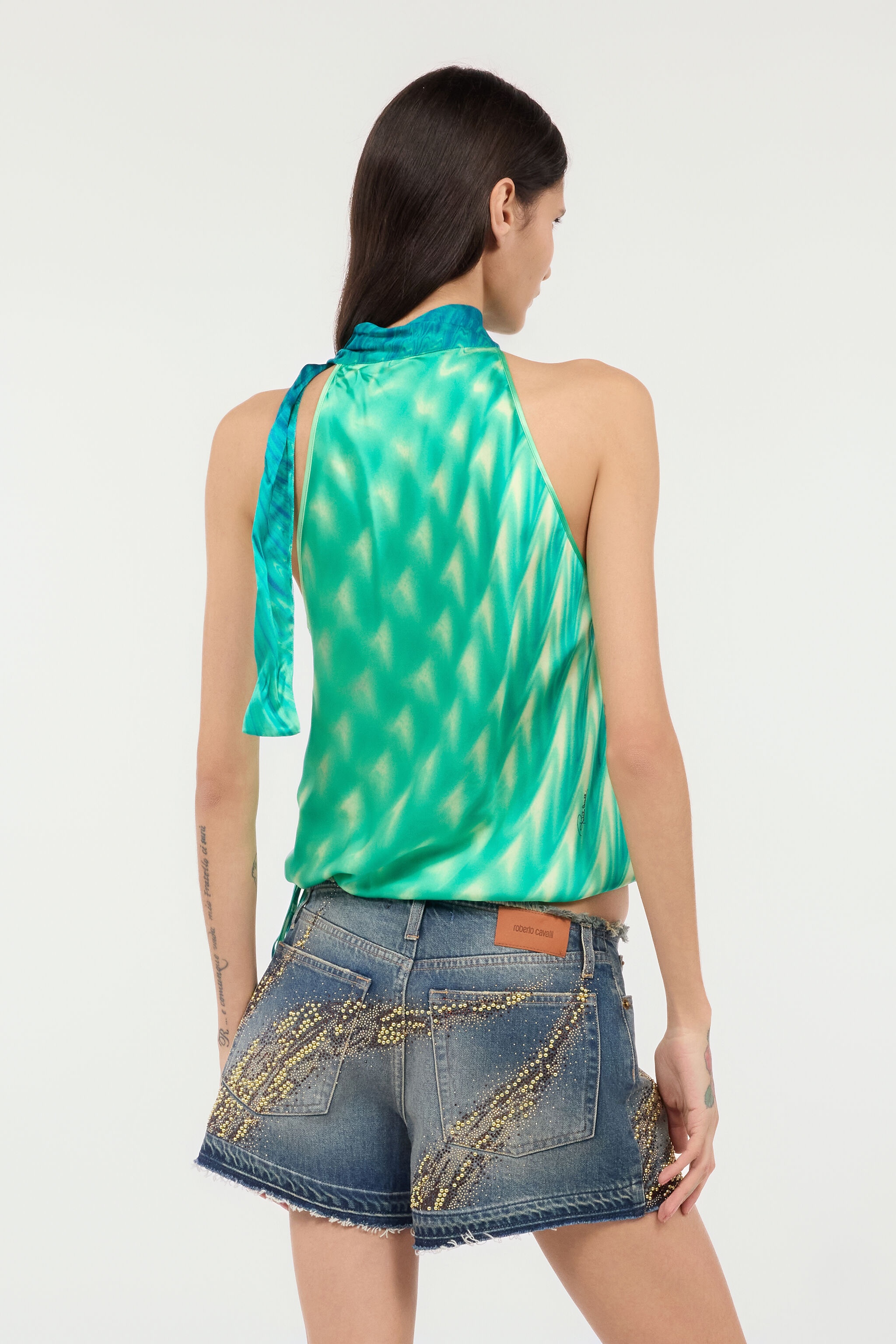 Silk Optical Glass-Print Top - 4