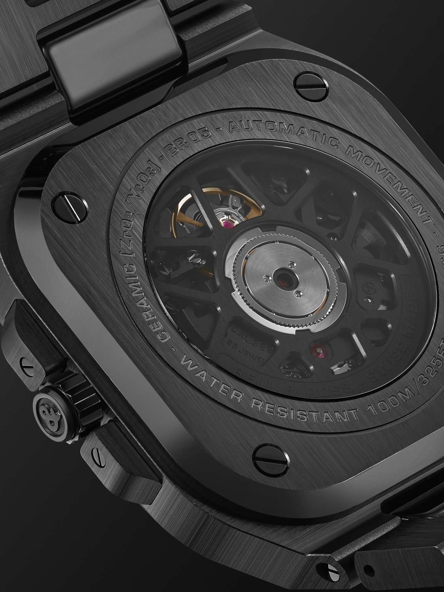 BR 05 Skeleton Automatic 41mm Black Ceramic and Steel Watch, Ref. No. BR05A-BL-SK-CE/SCE - 3
