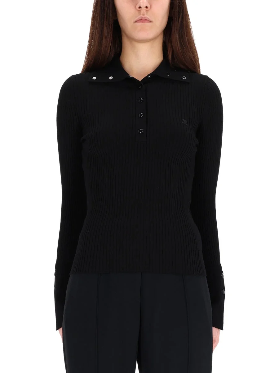 Courreges Women Ribbed Polos. - 1