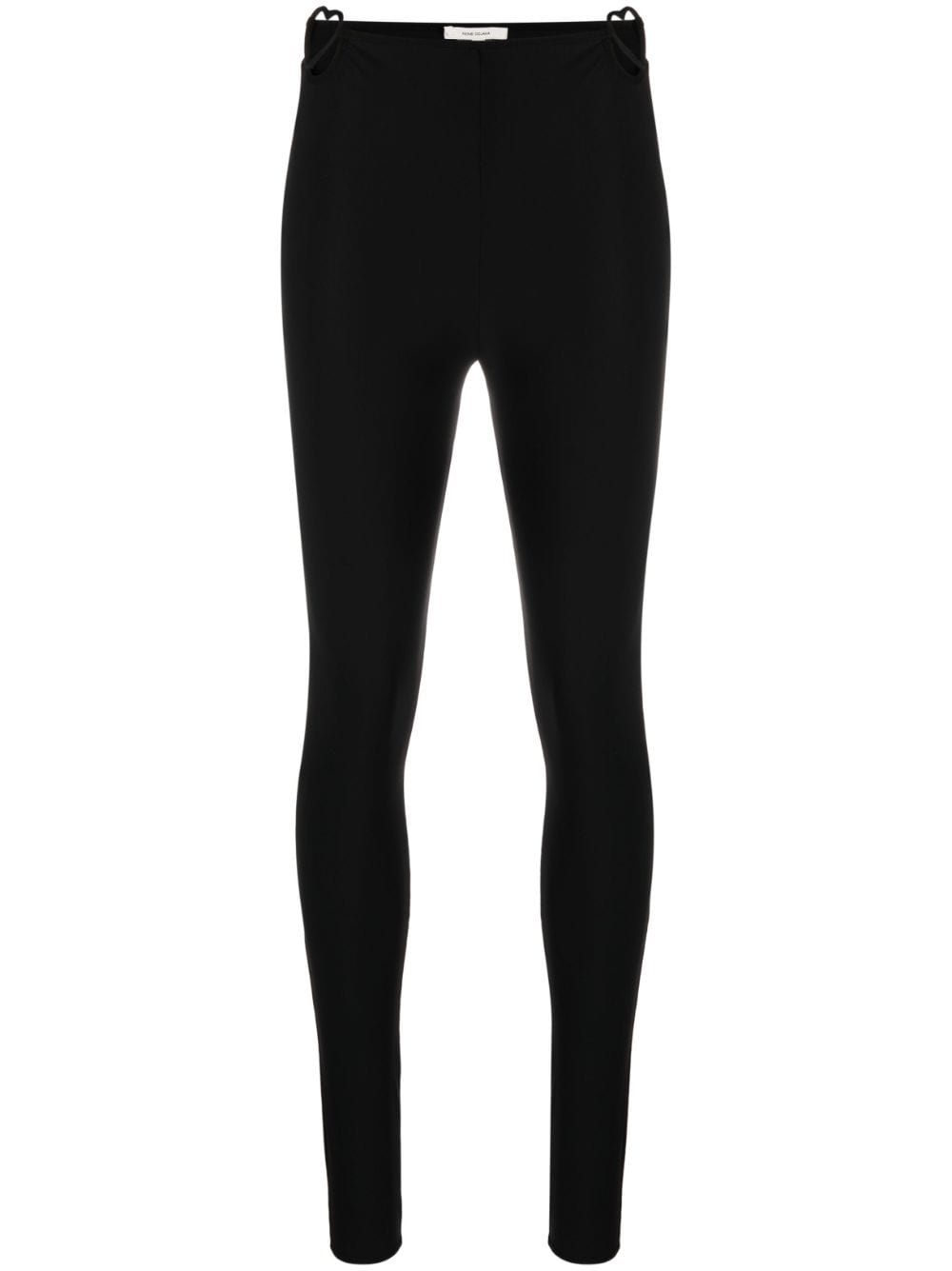 heart-cut out high-waisted leggings - 1