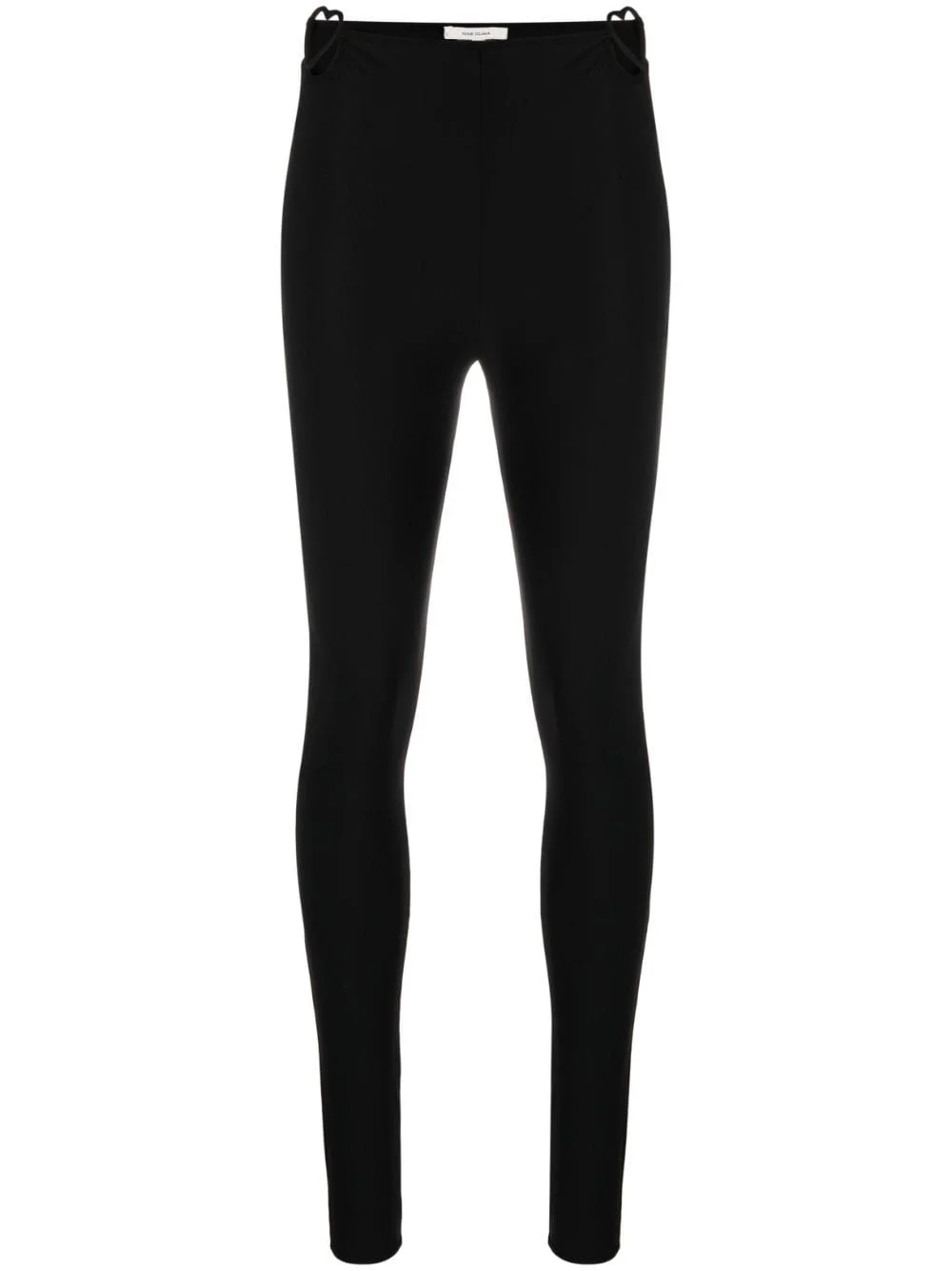 heart-cut out high-waisted leggings - 1