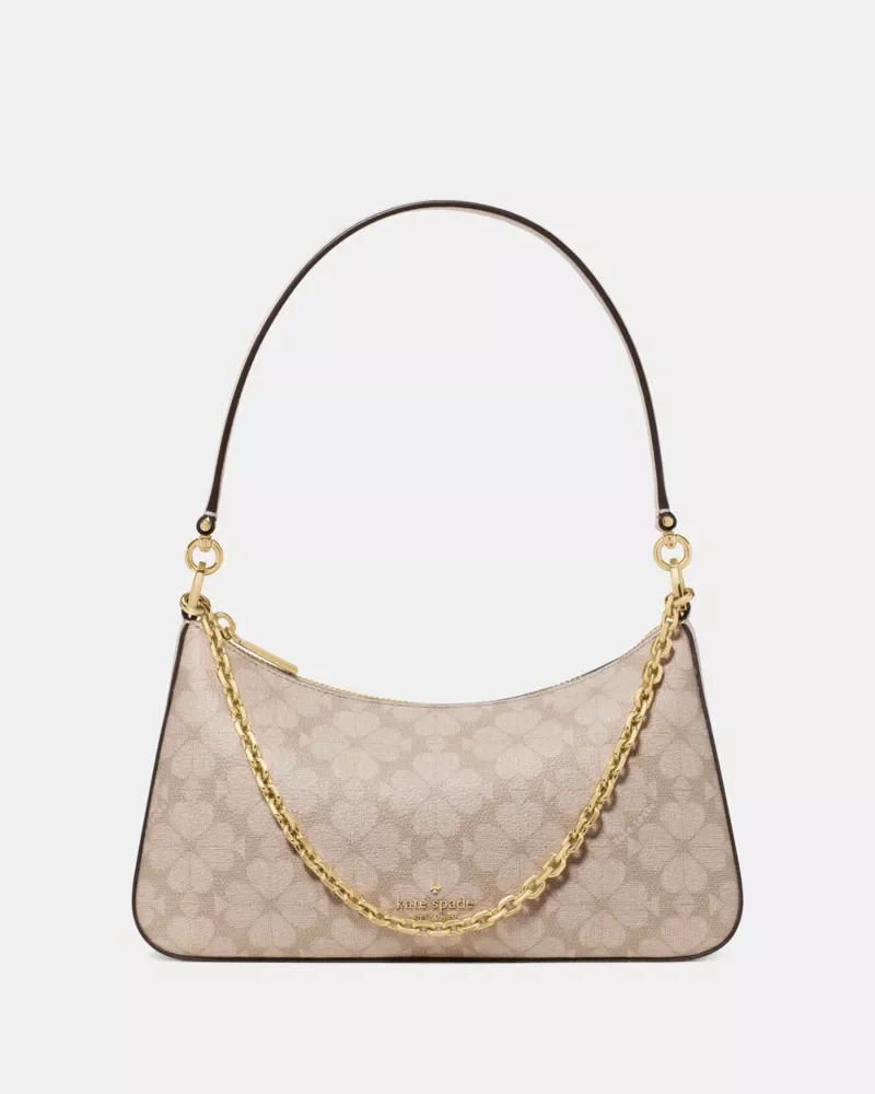 Margot Spade Flower Coated Canvas Shoulder Bag - 1