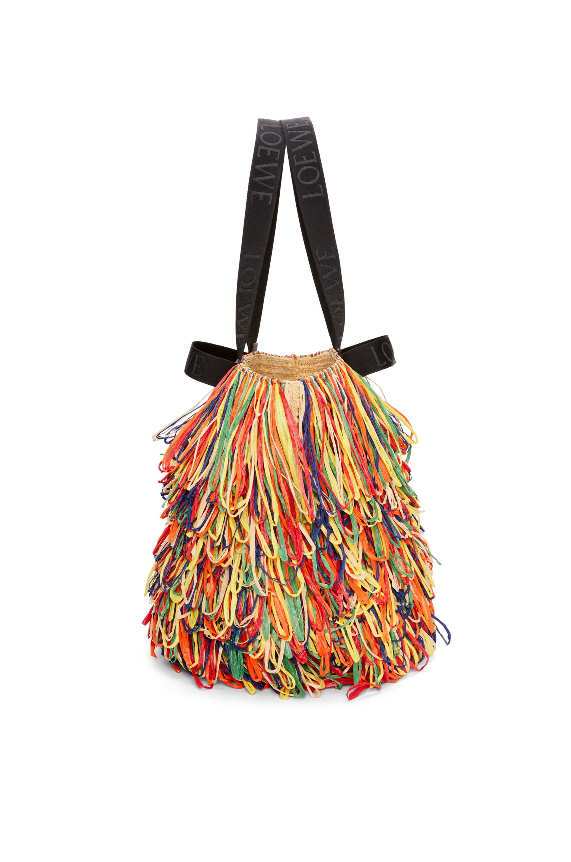 ロエベ　わっぱ Loewe Fold Shopper in raffia | REVERSIBLE