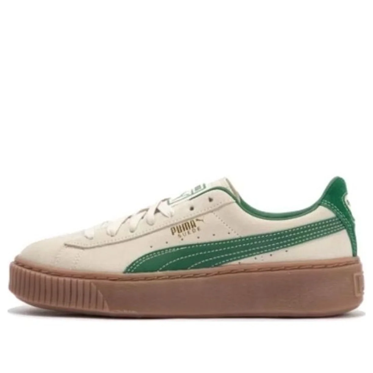 (WMNS) PUMA Suede Platform Core 'Beige Green' 363559-13 - 1