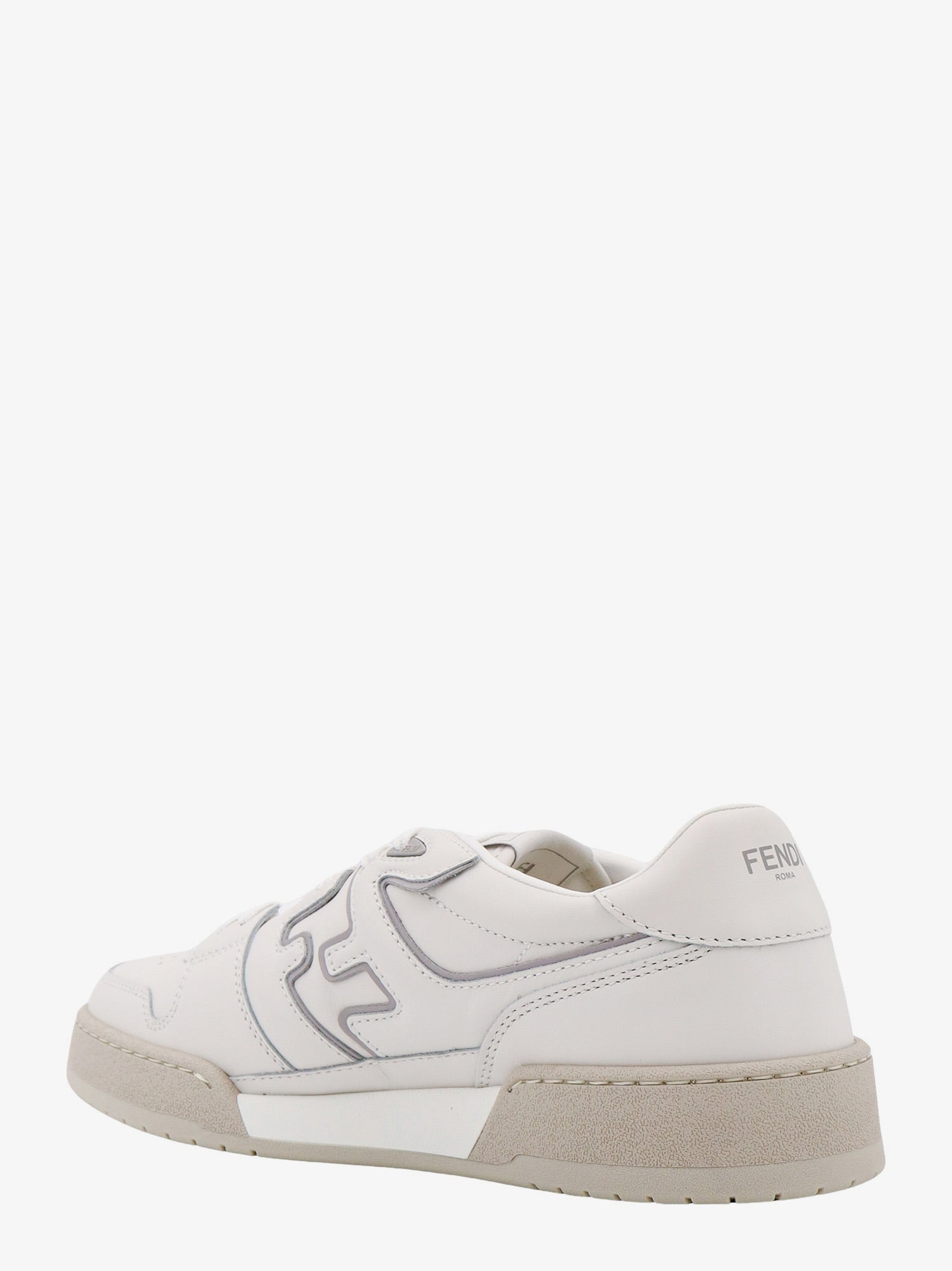 Fendi Leather Sneakers With Ff Lateral Logo - 3