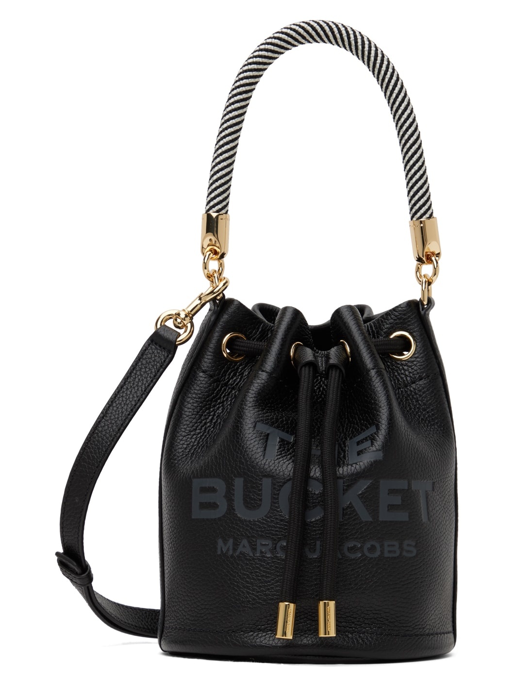 Black 'The Leather Bucket' Bag - 1