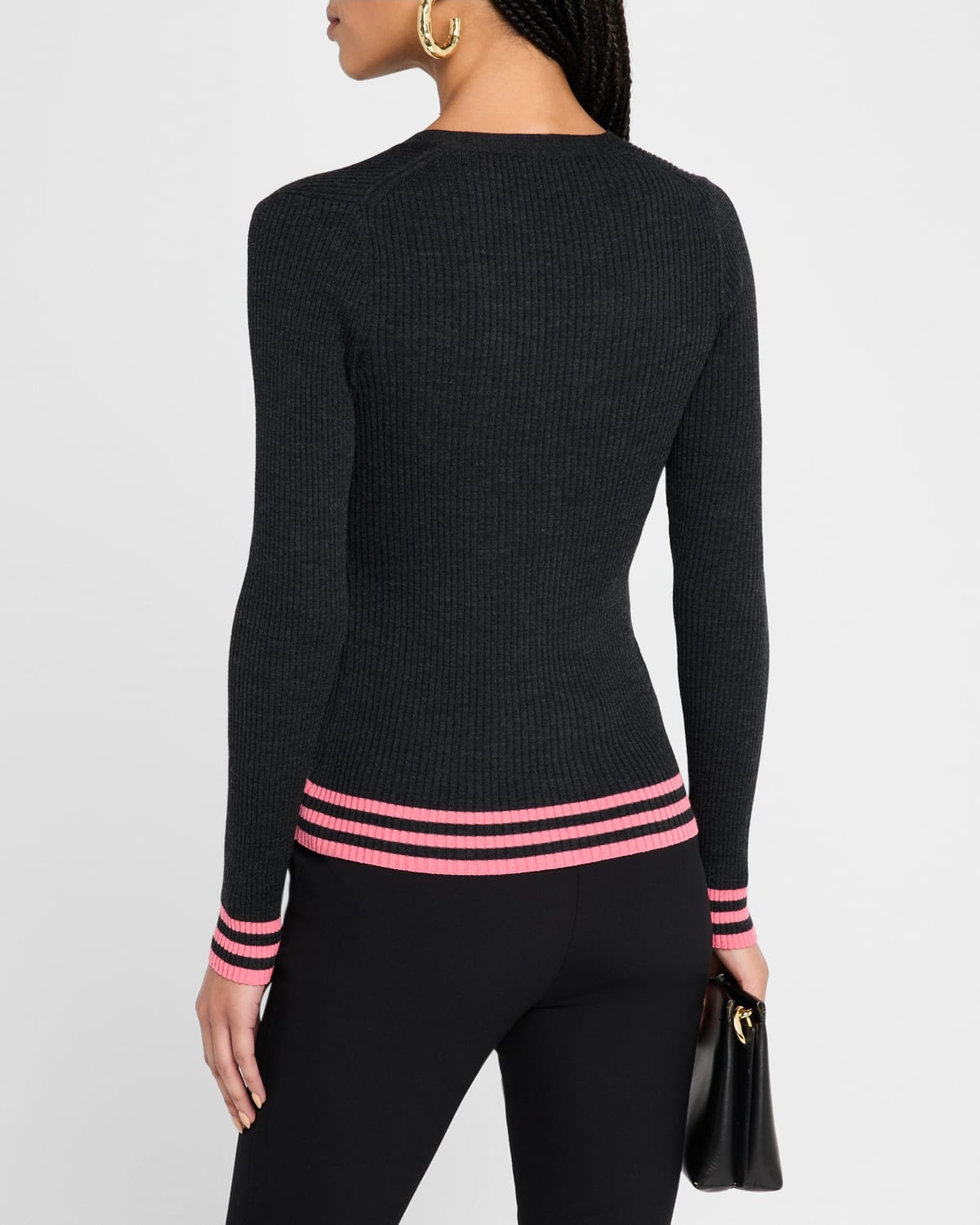 Regal Merino Tipped Cardigan - 3