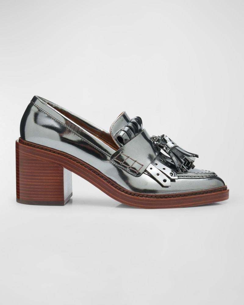 Fiona Metallic Kiltie Tassel Loafers 1