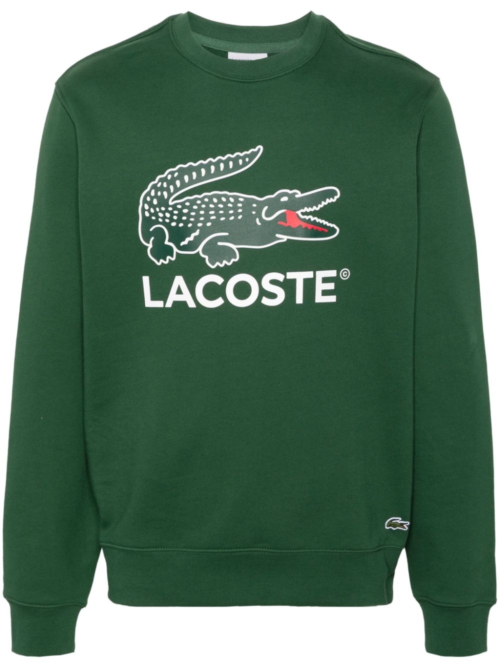 logo-print cotton sweatshirt - 1